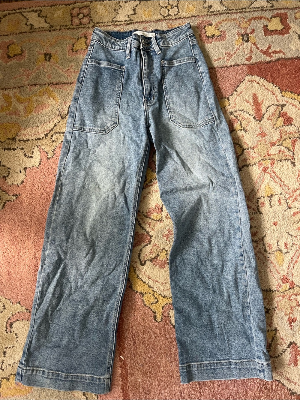 Women’s Relaxed Straight Leg Jeans - Light Blue